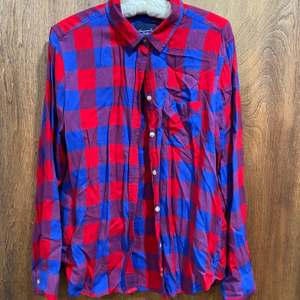 buffalo plaid button down